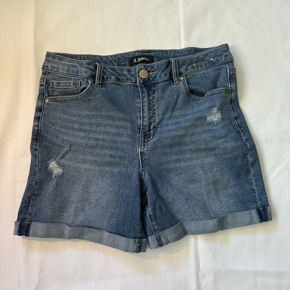 d. jeans Dark Blue Jean Shorts - Picture 3 of 4